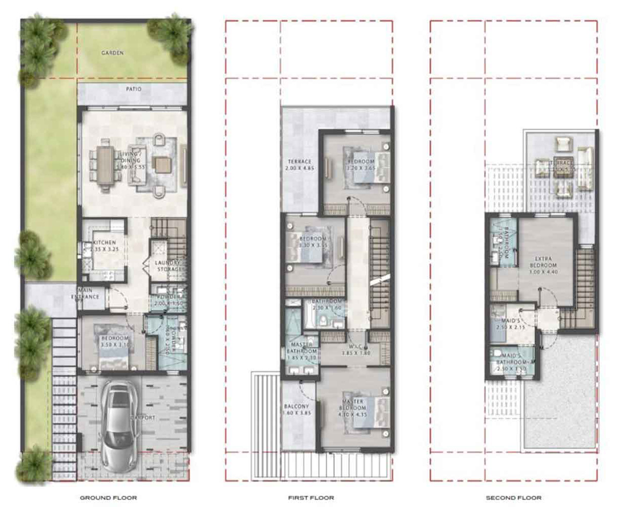 5 Bedroom Villa Floor Plan